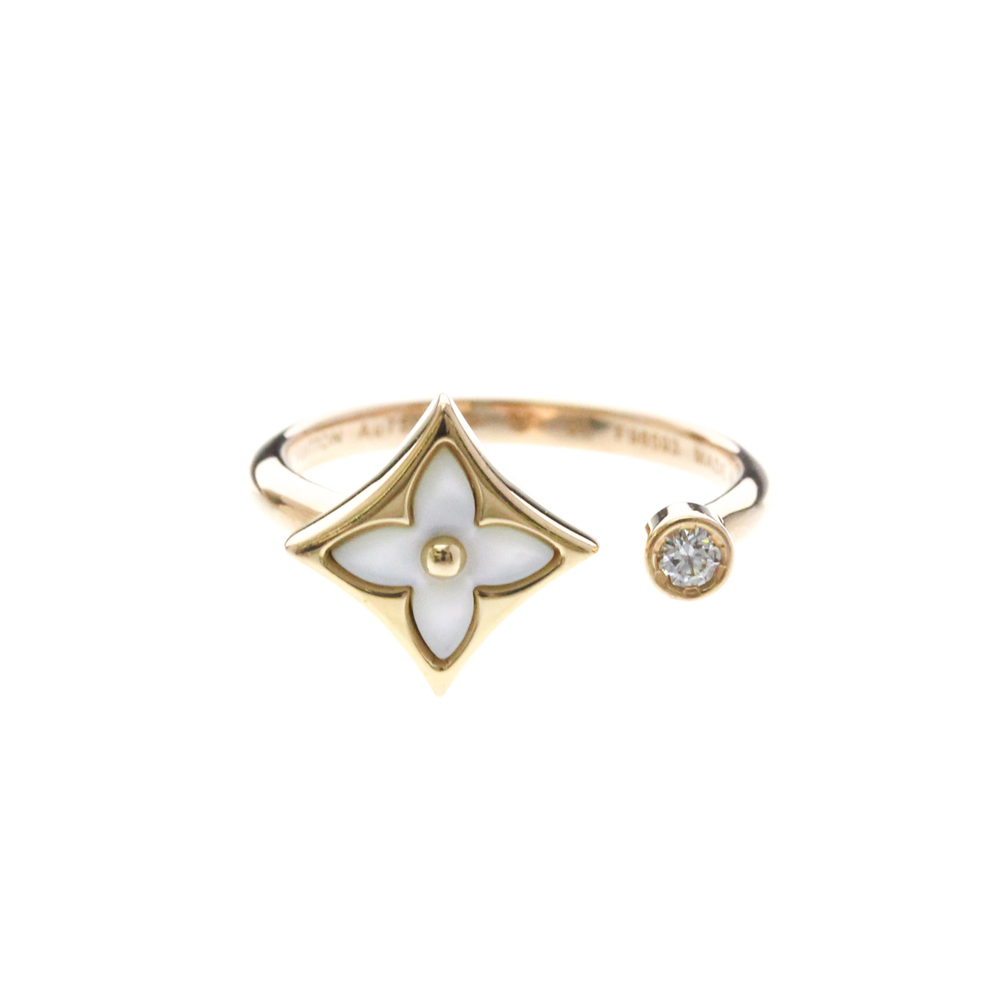 Louis Vuitton Star Blossom Ring Q9S80E Pink Gold (18K) Fashion Diamond,Mother...